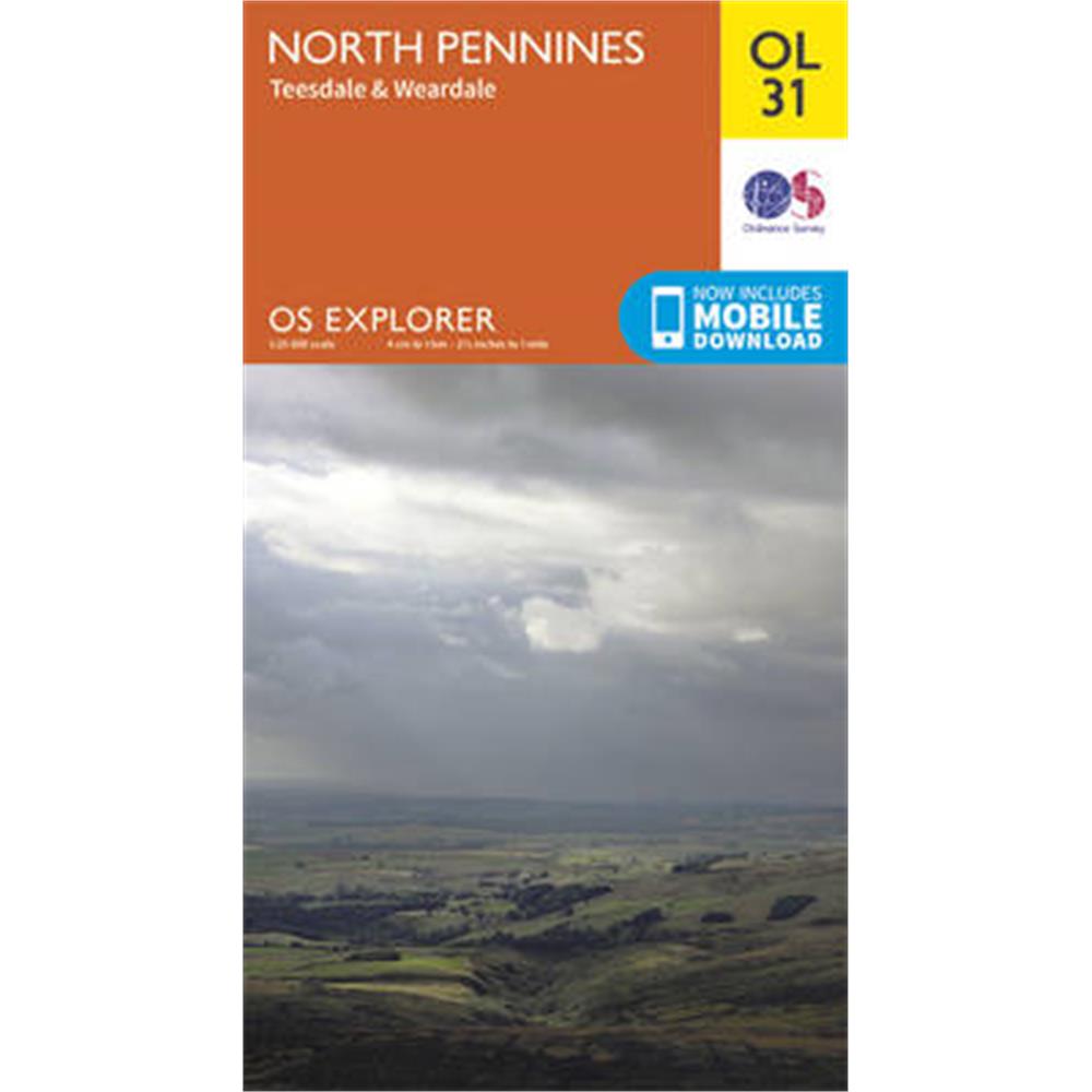 North Pennines - Teesdale & Weardale - Ordnance Survey